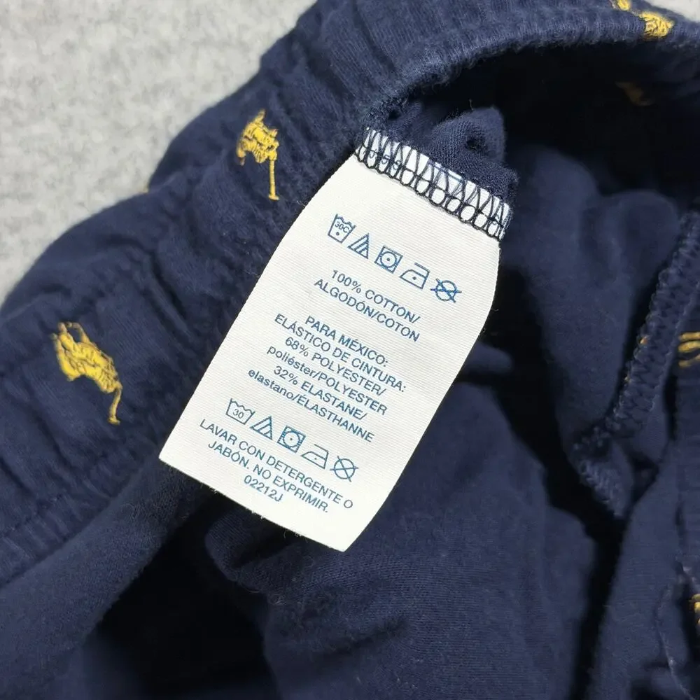 Polo Ralph Lauren Sleepwear Pant Mens XL Navy Allover Pony Print Lounge Pajama